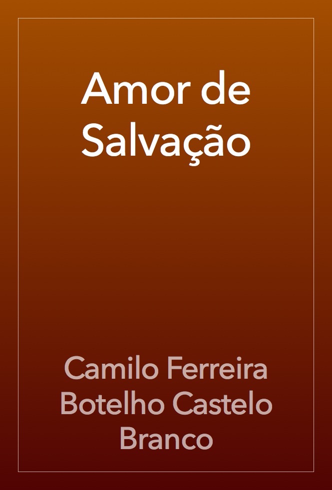 Capa do livro Amor de Salvação