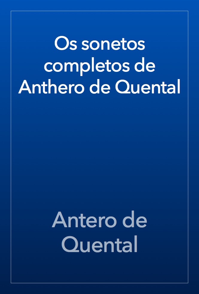 Capa do livro Antologia