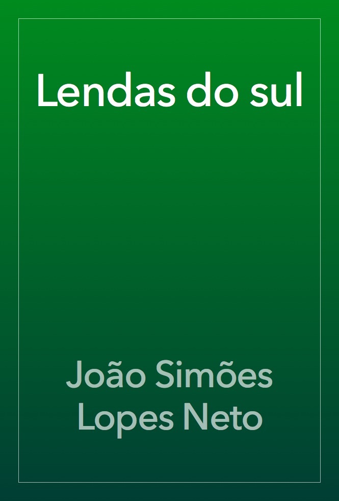 Capa do livro Lendas do Sul