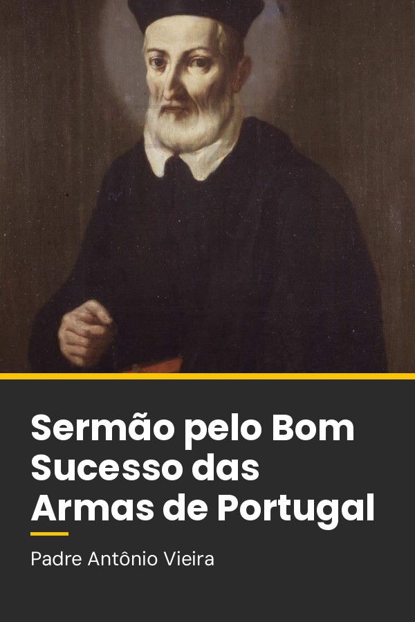 Capa do livro Sermão pelo Bom Sucesso das Armas de Portugal Contra as de Holanda