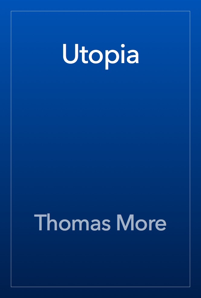 Capa do livro Utopia